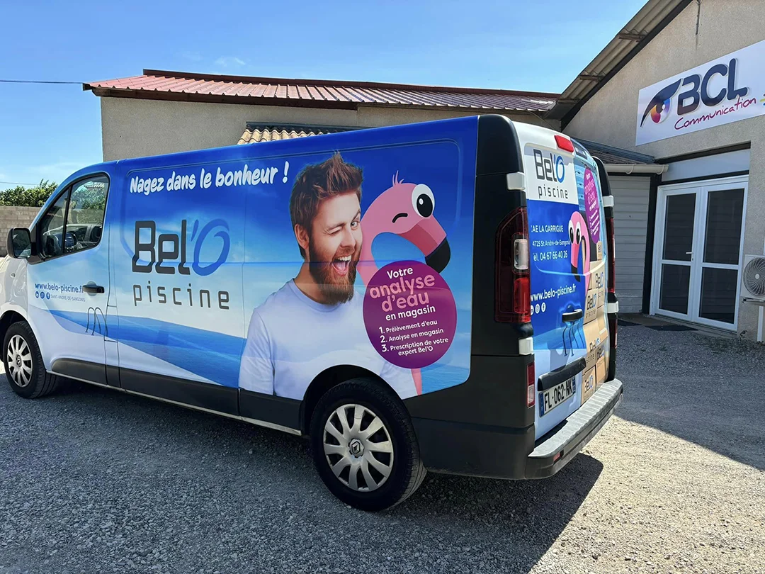 flocage sur vehicule herault