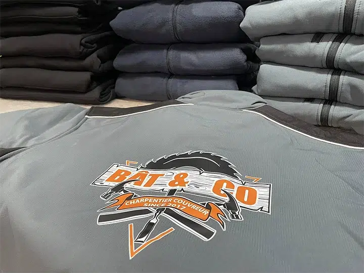 marquage textile publicitaire logo